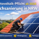 Solardachpflicht 2026 in NRW: PV-Anlage auf saniertem Hausdach